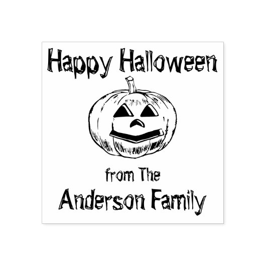 Familiepomkin Rubber Stempel (Afrduk)