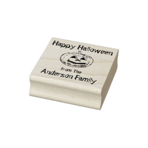 Familiepomkin Rubber Stempel