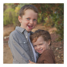 Familieportret 10x10 Square Orientation foto Imitatie Canvas Print