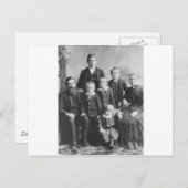 Familieportret 1900 briefkaart (Voorkant / Achterkant)
