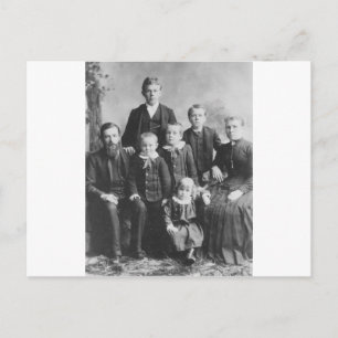 Familieportret 1900 briefkaart