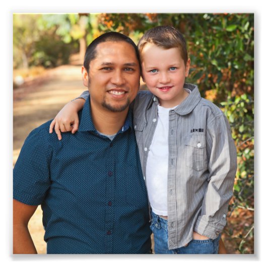 Familieportret 6x6 Square Foto Afdruk (Voorkant)