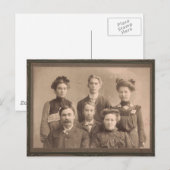  familieportret briefkaart (Voorkant / Achterkant)