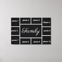 Familieportret Canvas Afdruk