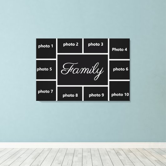 Familieportret Canvas Afdruk (Insitu (Houten vloer))