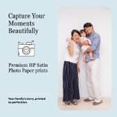 Familieportret Premium Satijn Fotoprint Foto Afdruk