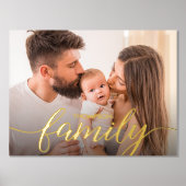  familieportret Real Gold-script Folie Afdrukken (Voorkant)