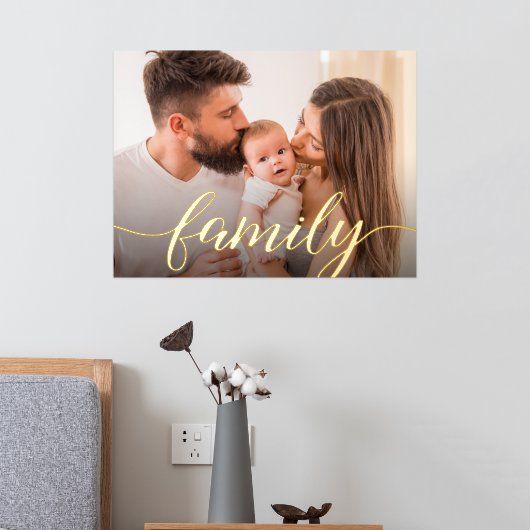  familieportret Real Gold-script Folie Afdrukken (Insitu (Slaapkamer 2))