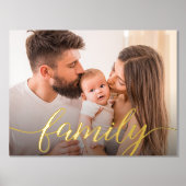  familieportret Real Gold-script Folie Afdrukken (Voorkant)