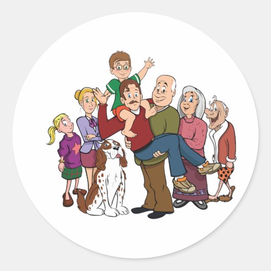 Familieportret Stickers (Voorkant)