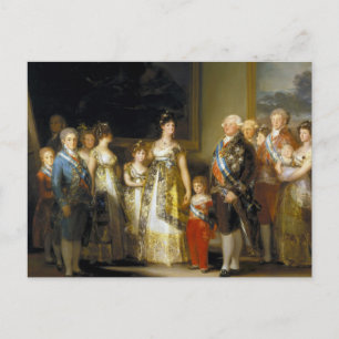 Familieportret van koning Charles IVJose de Goya Briefkaart