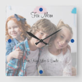 Familieportret wandklok (Voorkant)