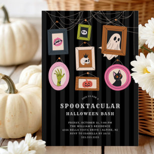 Familieportretten Halloween Party Kaart