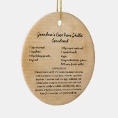 Familierecept Kerstversiering Keramisch Ornament (Rechts)