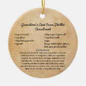 Familierecept Kerstversiering Keramisch Ornament (Voorkant)