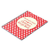 Familierecept polka dot rood notitieboek (Linkerzijde)