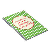 Familierecept polka stit green notebook notitieboek (Rechterzijde)