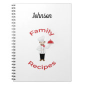 familiereceptie boek Italiaanse Chef Notes Notitieboek (Voorkant)