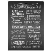 Familieregels - Christelijke waarden om samen te l Klembord (Achterkant)