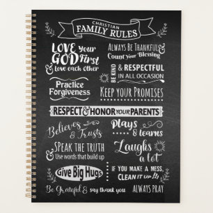 Familieregels - Christelijke waarden om samen te l Planner