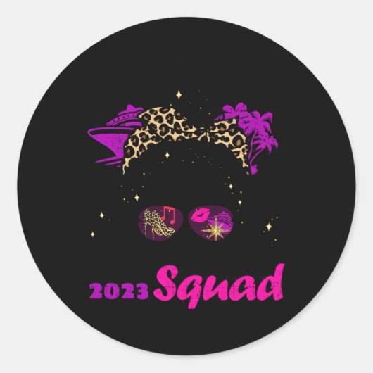 Familiereis 2023 Cruise Squad Gone Cruising Ronde Sticker (Voorkant)