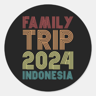 Familiereis 2024 Indonesië Vakantie Ronde Sticker