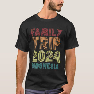 Familiereis 2024 Indonesië Vakantie T-shirt