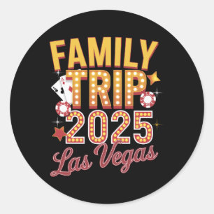 Familiereis 2025 Las Vegas - Familiereis 2025 Ronde Sticker