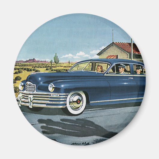  familiereis, laatste-kantsgasstation magneet (Voorkant)