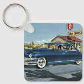 familiereis, laatste-kantsgasstation sleutelhanger (Voorkant)