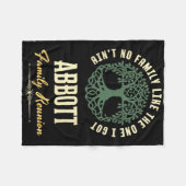 Familiereünie 2025 bijpassend ontwerp - Abbott - C Fleece Deken (Voorkant (Horizontaal))