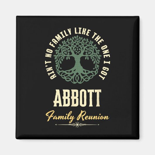 Familiereünie 2025 bijpassend ontwerp - Abbott - C Magneet (Voorkant)
