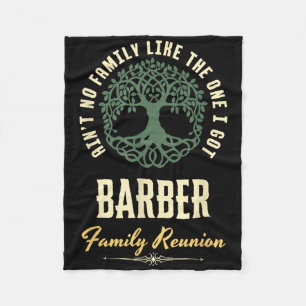 Familiereünie 2025 bijpassend ontwerp - Barber Fleece Deken