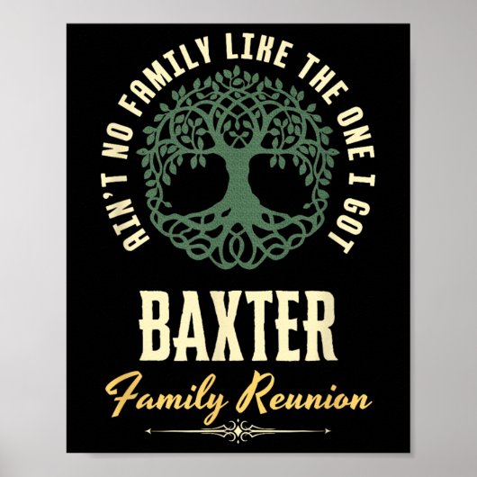 Familiereünie 2025 bijpassend ontwerp - Baxter Poster (Voorkant)