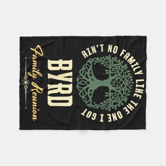 Familiereünie 2025 bijpassend ontwerp - Byrd Fleece Deken (Voorkant (Horizontaal))