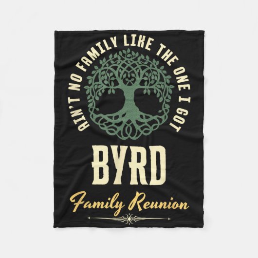 Familiereünie 2025 bijpassend ontwerp - Byrd Fleece Deken (Voorkant)