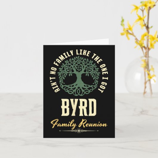 Familiereünie 2025 bijpassend ontwerp - Byrd Kaart (Gele Bloem)