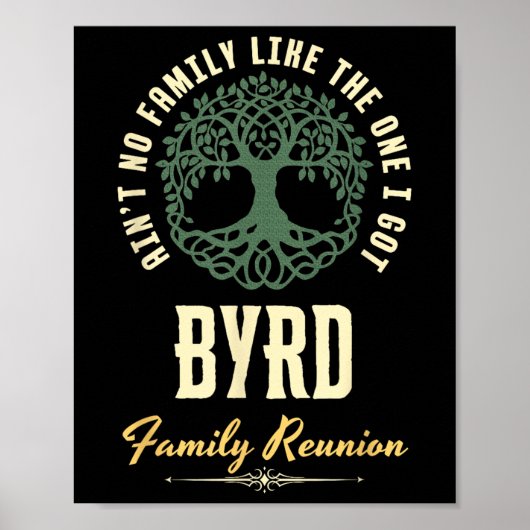 Familiereünie 2025 bijpassend ontwerp - Byrd Poster (Voorkant)