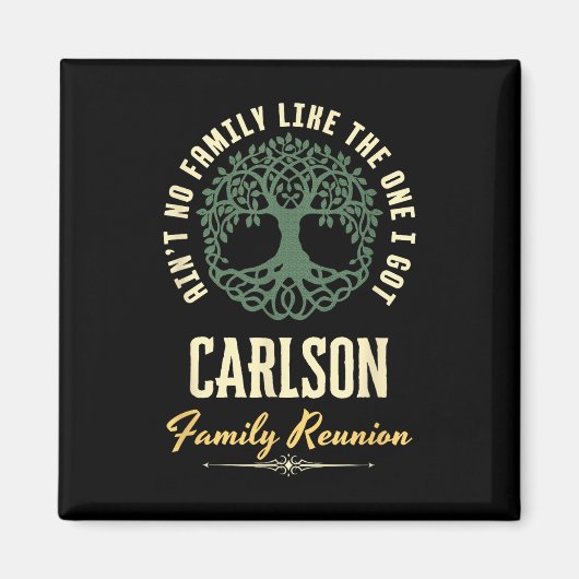 Familiereünie 2025 bijpassend ontwerp - Carlson Magneet (Voorkant)