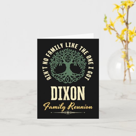 Familiereünie 2025 bijpassend ontwerp - Dixon Kaart (Gele Bloem)
