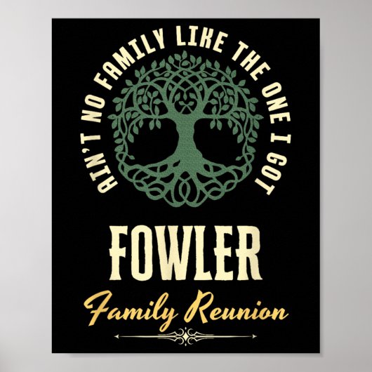 Familiereünie 2025 bijpassend ontwerp - Fowler Poster (Voorkant)