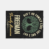 Familiereünie 2025 bijpassend ontwerp - Freeman Fleece Deken (Voorkant (Horizontaal))