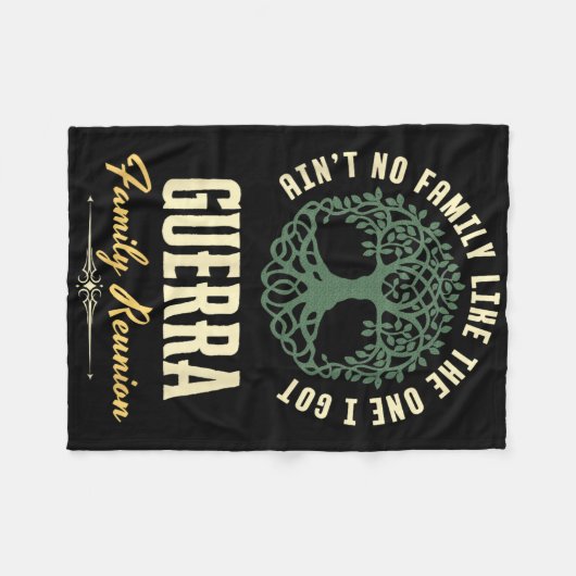 Familiereünie 2025 bijpassend ontwerp - Guerra Fleece Deken (Voorkant (Horizontaal))