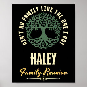 Familiereünie 2025 bijpassend ontwerp - Haley Poster