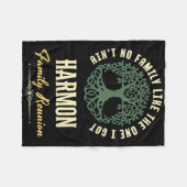 Familiereünie 2025 bijpassend ontwerp - Harmon Fleece Deken (Voorkant (Horizontaal))