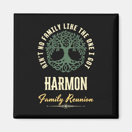 Familiereünie 2025 bijpassend ontwerp - Harmon Magneet (Voorkant)