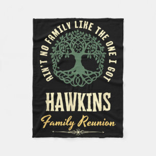 Familiereünie 2025 bijpassend ontwerp - Hawkins Fleece Deken