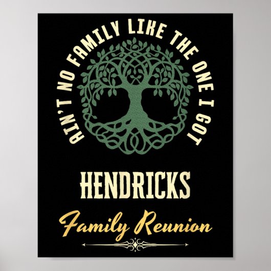Familiereünie 2025 bijpassend ontwerp - Hendricks Poster (Voorkant)
