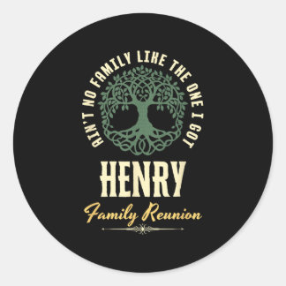 Familiereünie 2025 bijpassend ontwerp - Henry Ronde Sticker
