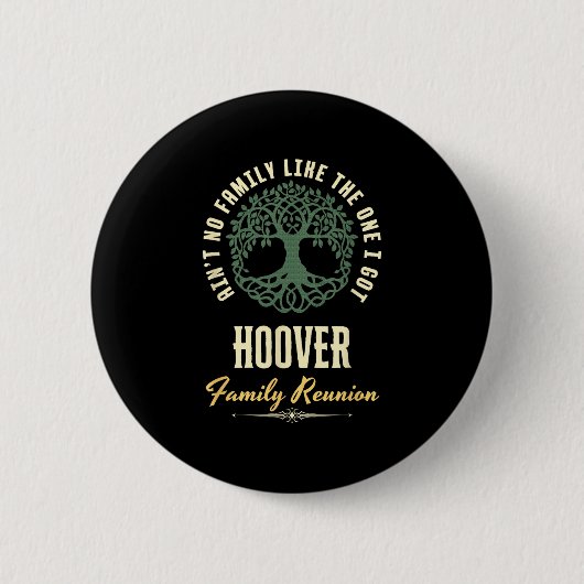 Familiereünie 2025 bijpassend ontwerp - Hoover Ronde Button 5,7 Cm (Voorkant)